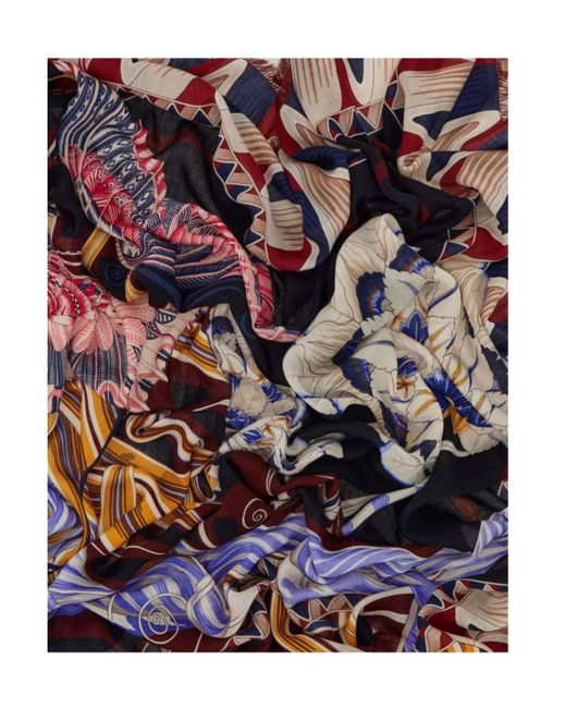 Ferragamo Multicolor Printed Scarf