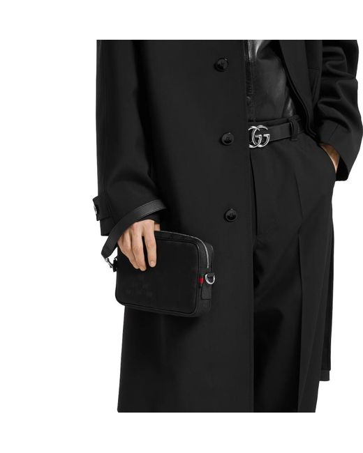 Gucci Black Gg Small Crossbody Bag for men