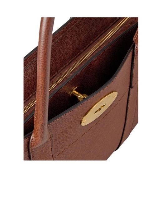 Mulberry Brown Bayswater 9 To 5 Two-Tone Small Tote Bag