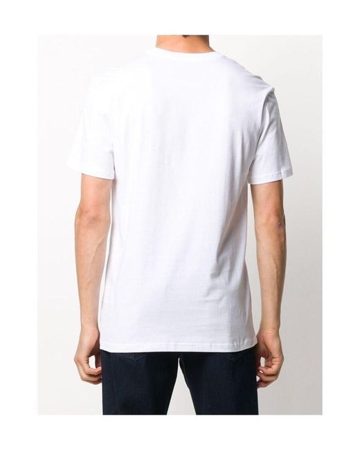 Moschino White Logo Print T-Shirt for men