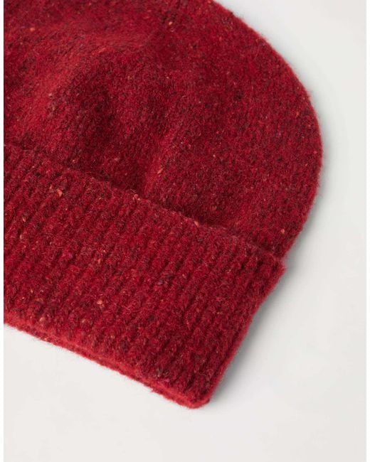 Brunello Cucinelli Red Knitted Beanie for men