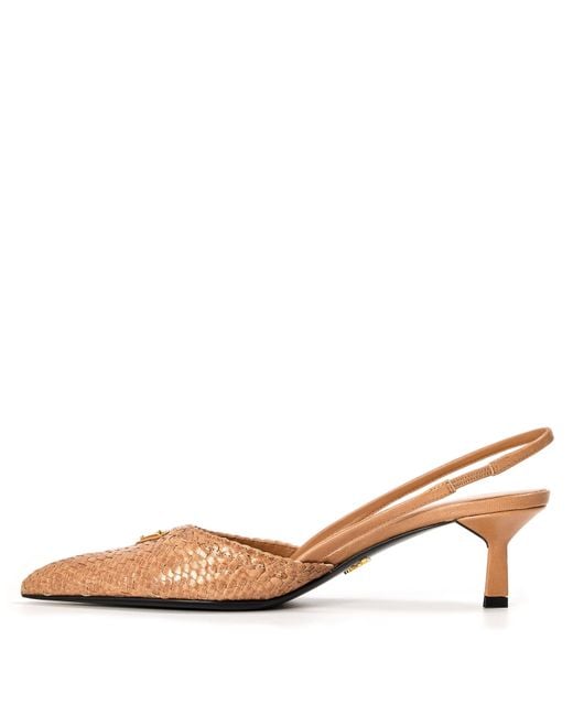 Prada Natural Profile Keeps Slingbacks