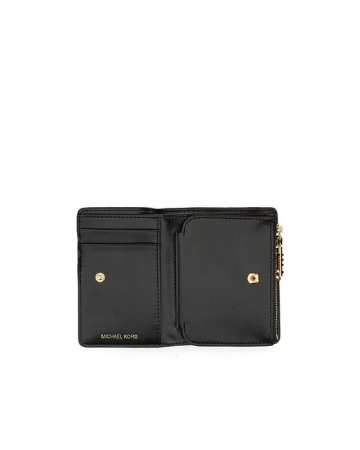 MICHAEL Michael Kors Black Empire Small Zipped Wallet