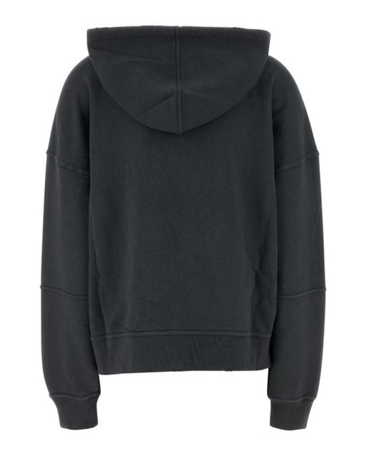 Golden Goose Deluxe Brand Black Zip-Up Drawstring Hoodie for men