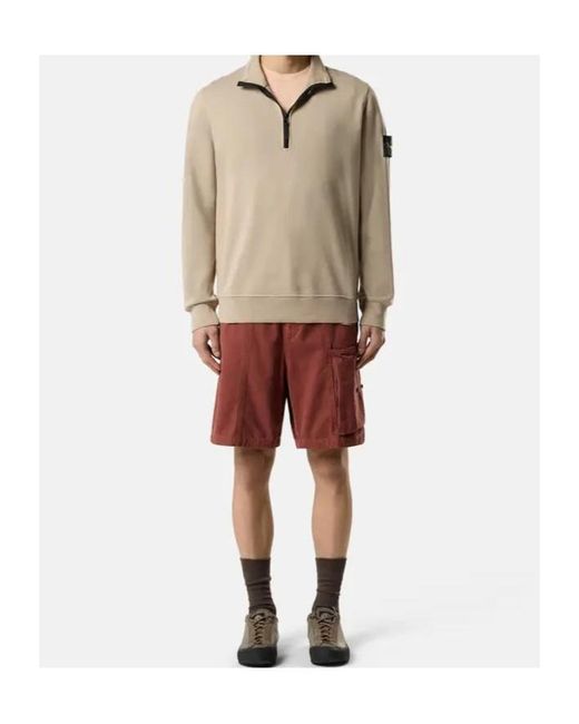 Stone Island Natural Compass Cotton Sweatshirt for men