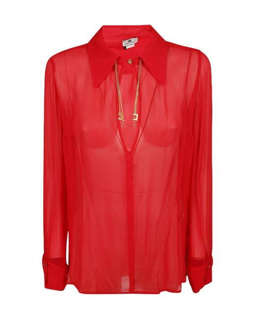 Elisabetta Franchi Red Blouse