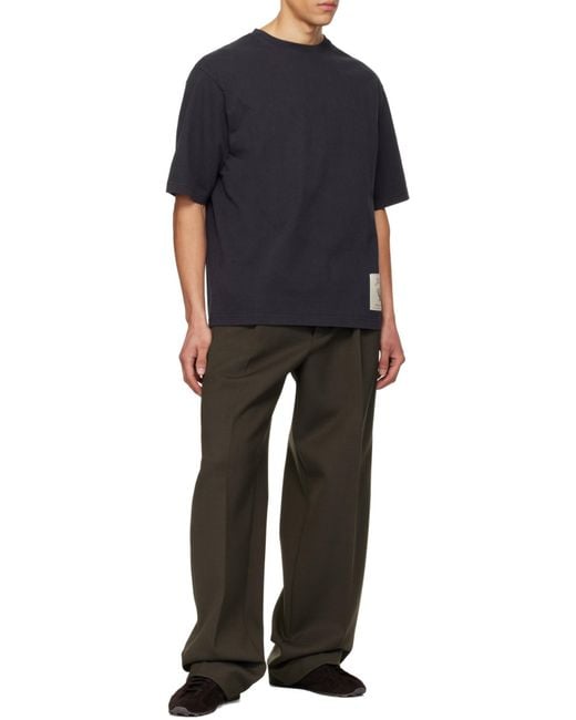 Jacquemus Blue Logo Cotton T-Shirt for men