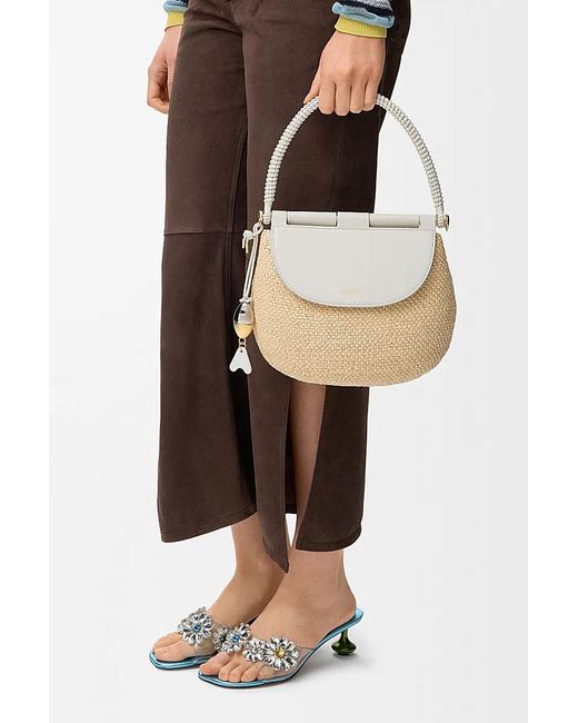 Loewe White Medium Pescador Shoulder Bag