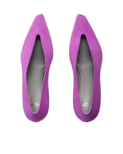 Balenciaga Purple Duchesse 90 Heeled Pumps
