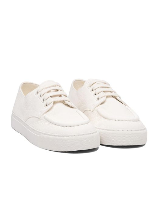 Prada White Lace-Up Sneakers for men