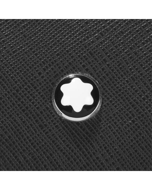 Montblanc Black Logo-Plaque Leather Laptop Bag for men