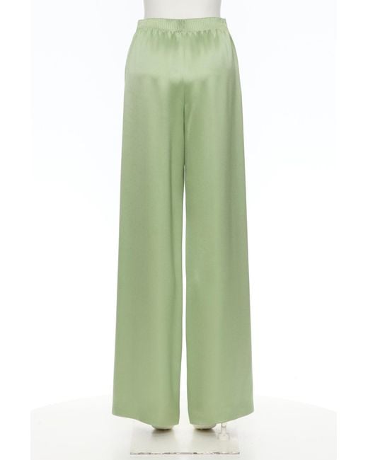 Valentino Green Satined Trousers