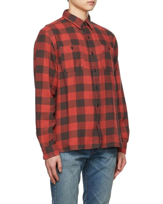 RRL Red Farrell Check-Print Shirt for men