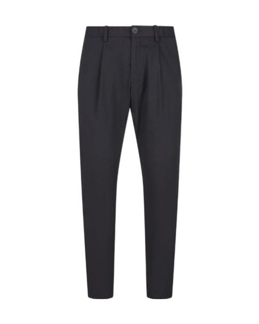Herno Blue Button Detailed Tapered Trousers for men