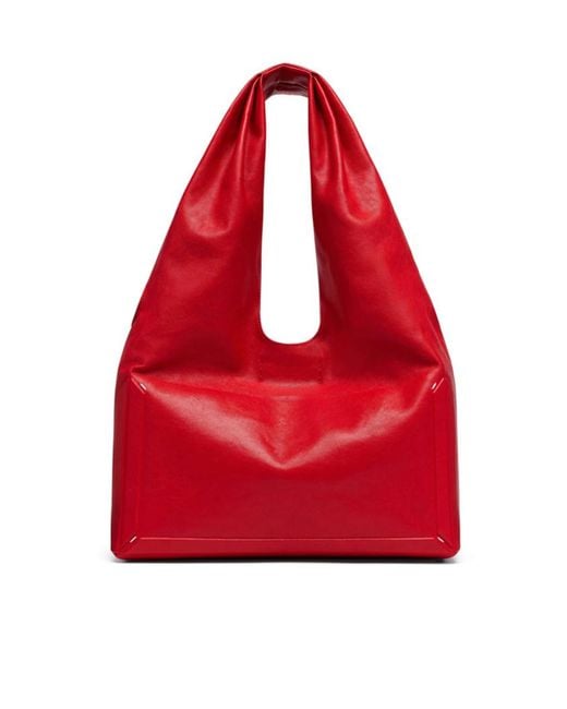 Maison Margiela Red Medium Box Shoulder Bag