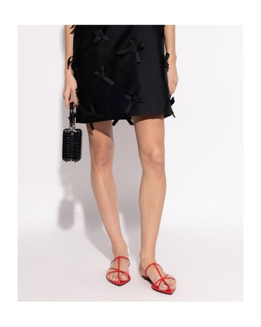 Jil Sander Red Strapped Sandals