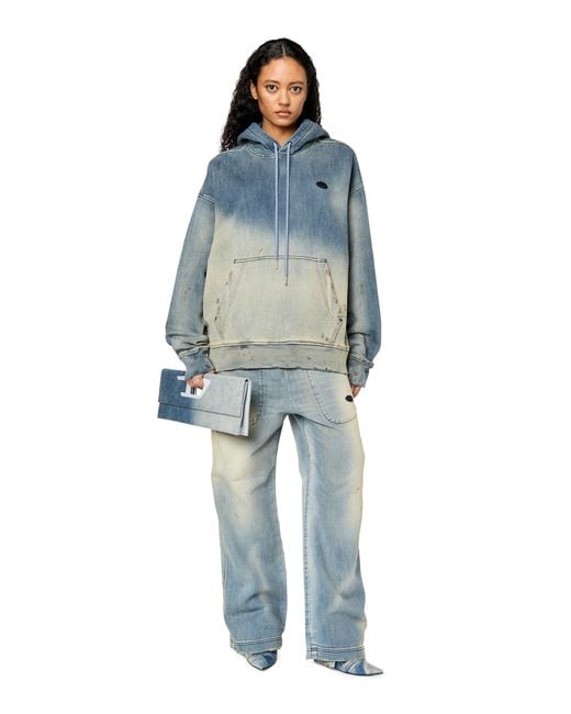 DIESEL Blue D-Martians Track Denim for men