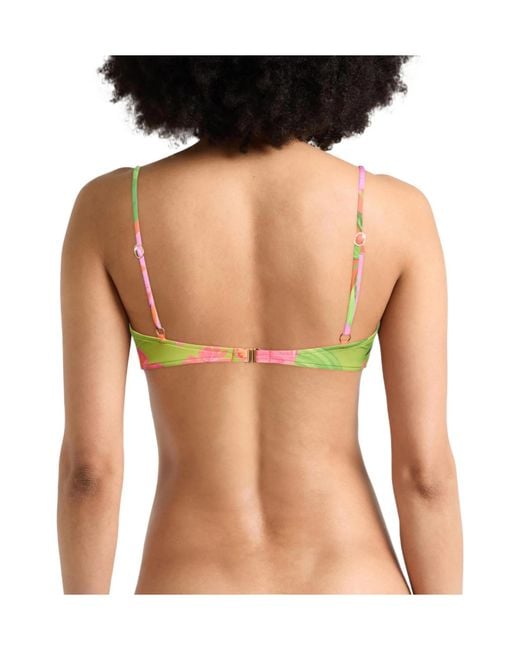 Farm Rio Yellow Floral Bikini Top