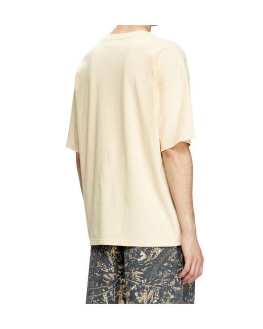 DIESEL Blue T-Boxt Logo Printed Crewneck T-Shirt for men