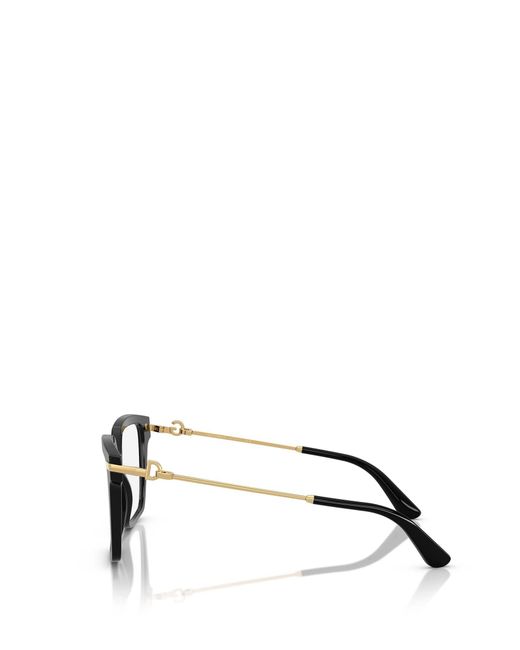 Dolce & Gabbana White Eyewear Square Frame Glasses