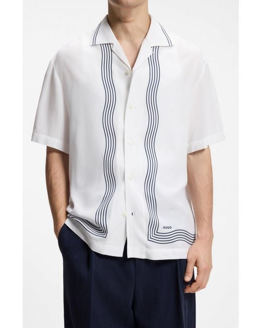 Boss White Short-Sleeves Shirt for men