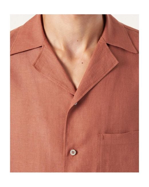Loro Piana Orange Federico Shirt for men