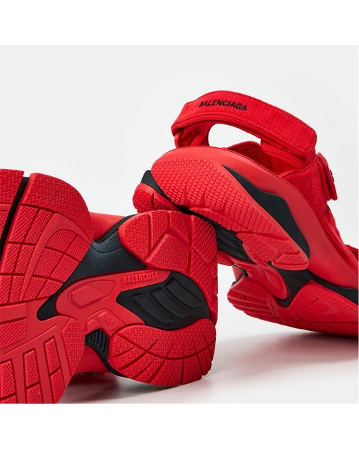Balenciaga Red Logo Detail Sandals for men