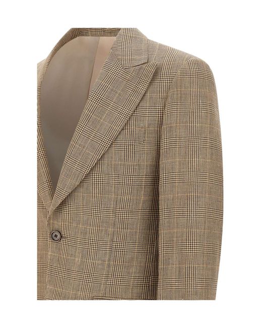 Lardini Green Check Blazer Jacket for men