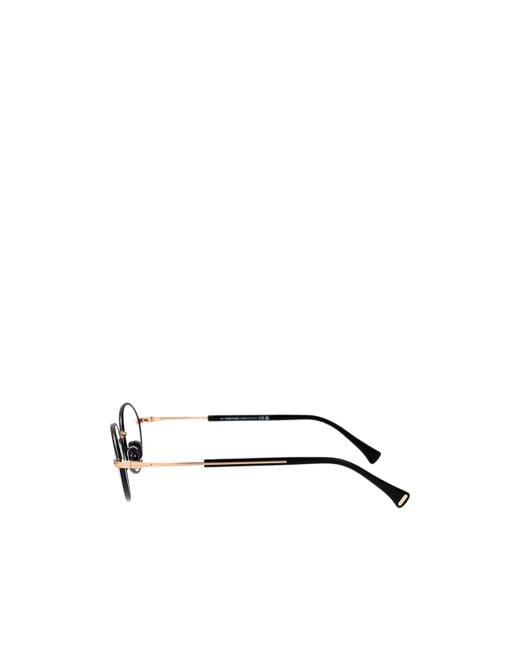 Tom Ford Metallic Eyewear Round Frame Glasses for men