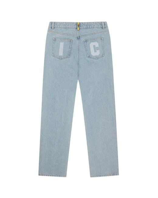ICECREAM Blue Run Dog Straight Leg Jeans for men