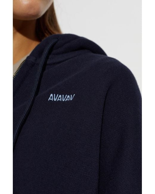 AVAVAV Blue Logo Zip-Up Hoodie