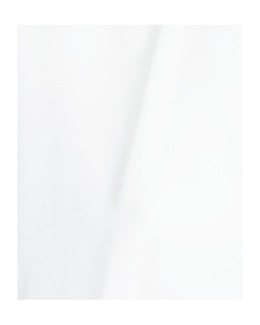 Dondup White Oversized Crepe De Chine Shirt
