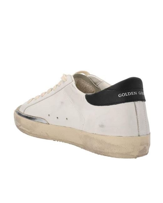 Golden Goose Deluxe Brand White Super-Star Lace-Up Sneakers for men