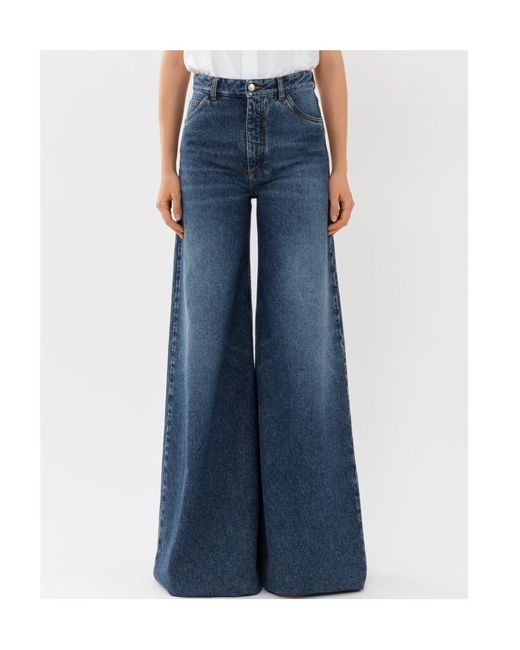 Chloé Blue Chloé Wide-Leg Jeans