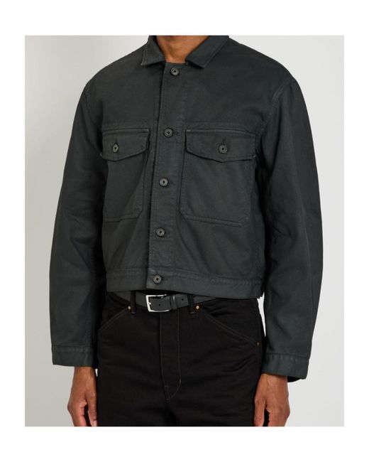 Lemaire Black Denim Jacket for men