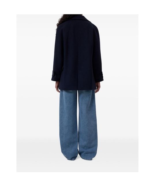 Closed Blue Caban Double-Breasted Jacket