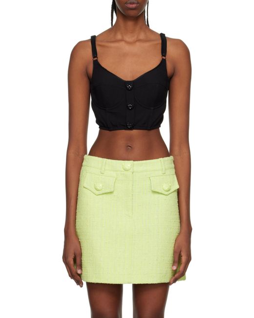 Moschino Green Button Sling Vest