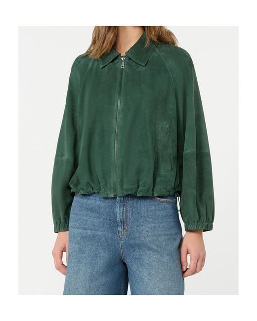 Weekend by Maxmara Green Suede Jacket