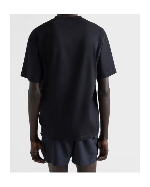 Prada Black Cotton T-Shirt for men