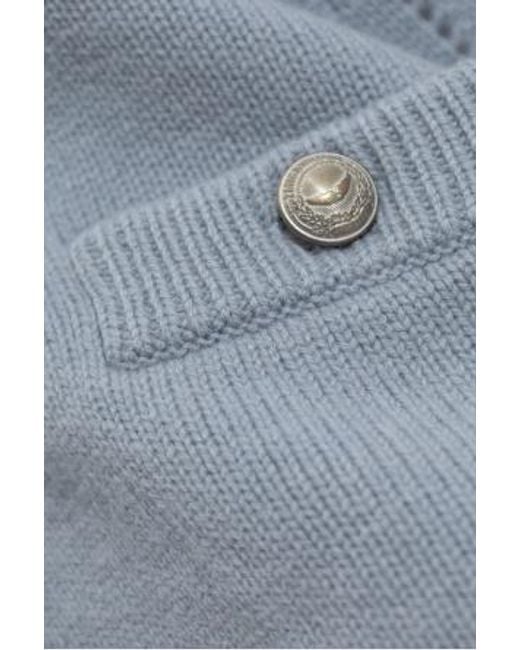 Zadig & Voltaire Blue Wide-Sleeve Cashmere Cardigan