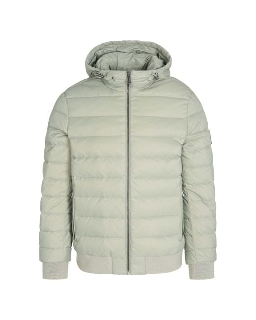 Belstaff Green Long-Sleeved Cotton-Padded Jacket for men
