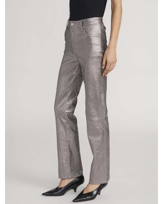 FRAME Gray Casual Pants With Belt Loops