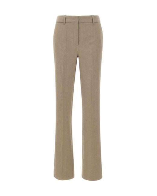Marella Gray Belt Loop Trousers