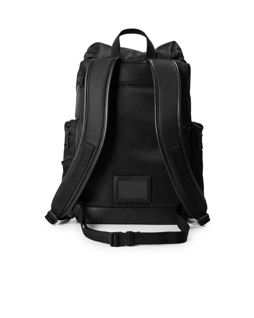 Moncler Black Drawstring Backpack for men