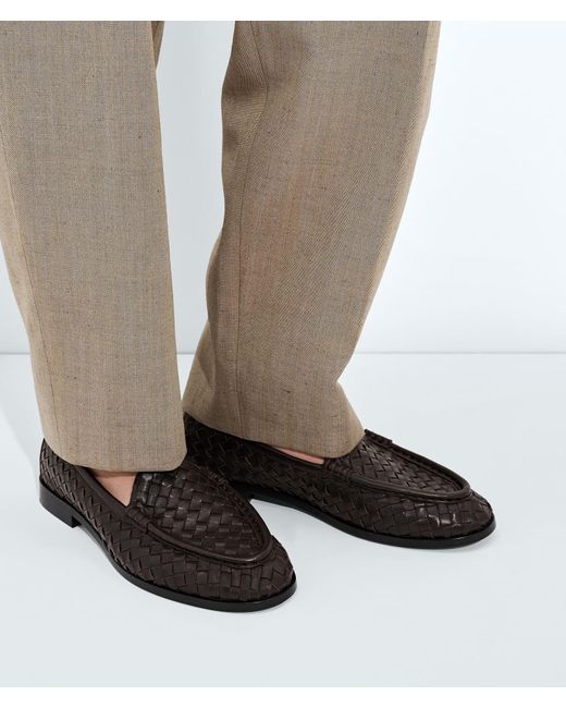 Bottega Veneta Black Silenzio Loafers