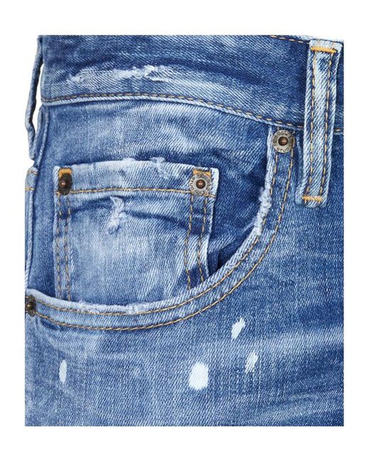 DSquared² Blue Jeans With Belt Loops for men
