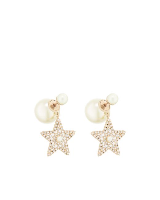 Dior White Tribales Earrings