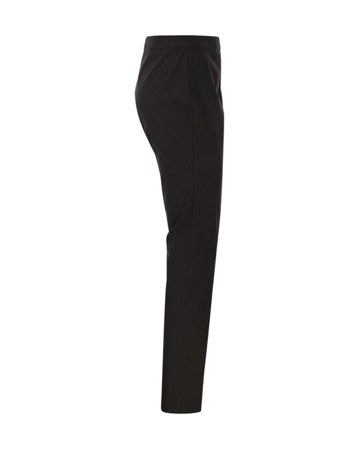 Fabiana Filippi Black Straight-Leg Tailored-Cut Trousers