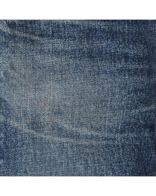 Balenciaga Blue Faded Wide-Leg Jeans for men