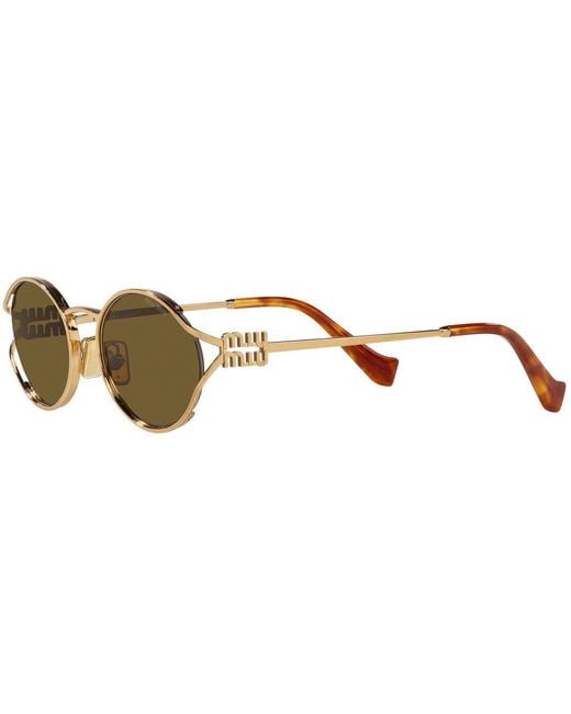 Miu Miu Multicolor Logo Sunglasses